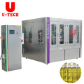 U Tech completely automatic 2 in 1 rotary type piston plastic bottled food edible cooking vegetable peanut oil filling machine